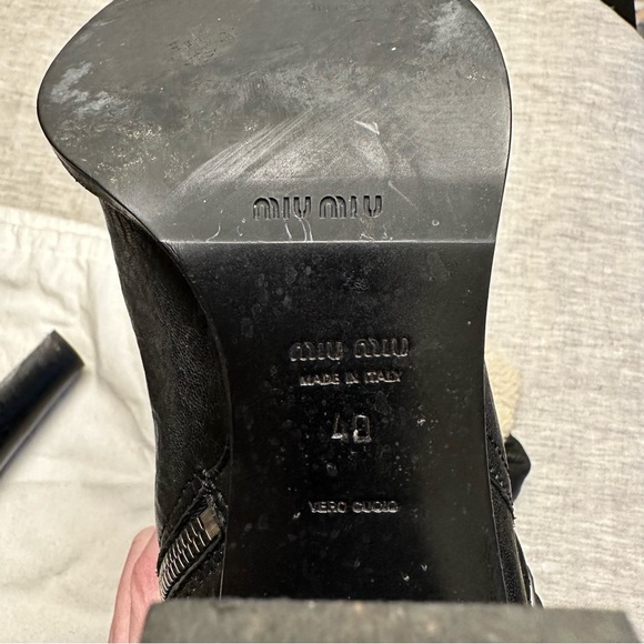 Miu Miu Leather Boots - Picture 6 of 8